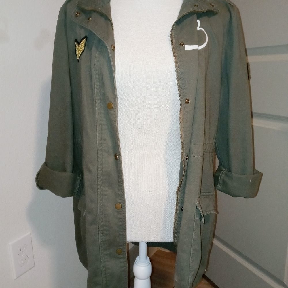 Sebby brand Army Green Military Style Jack…